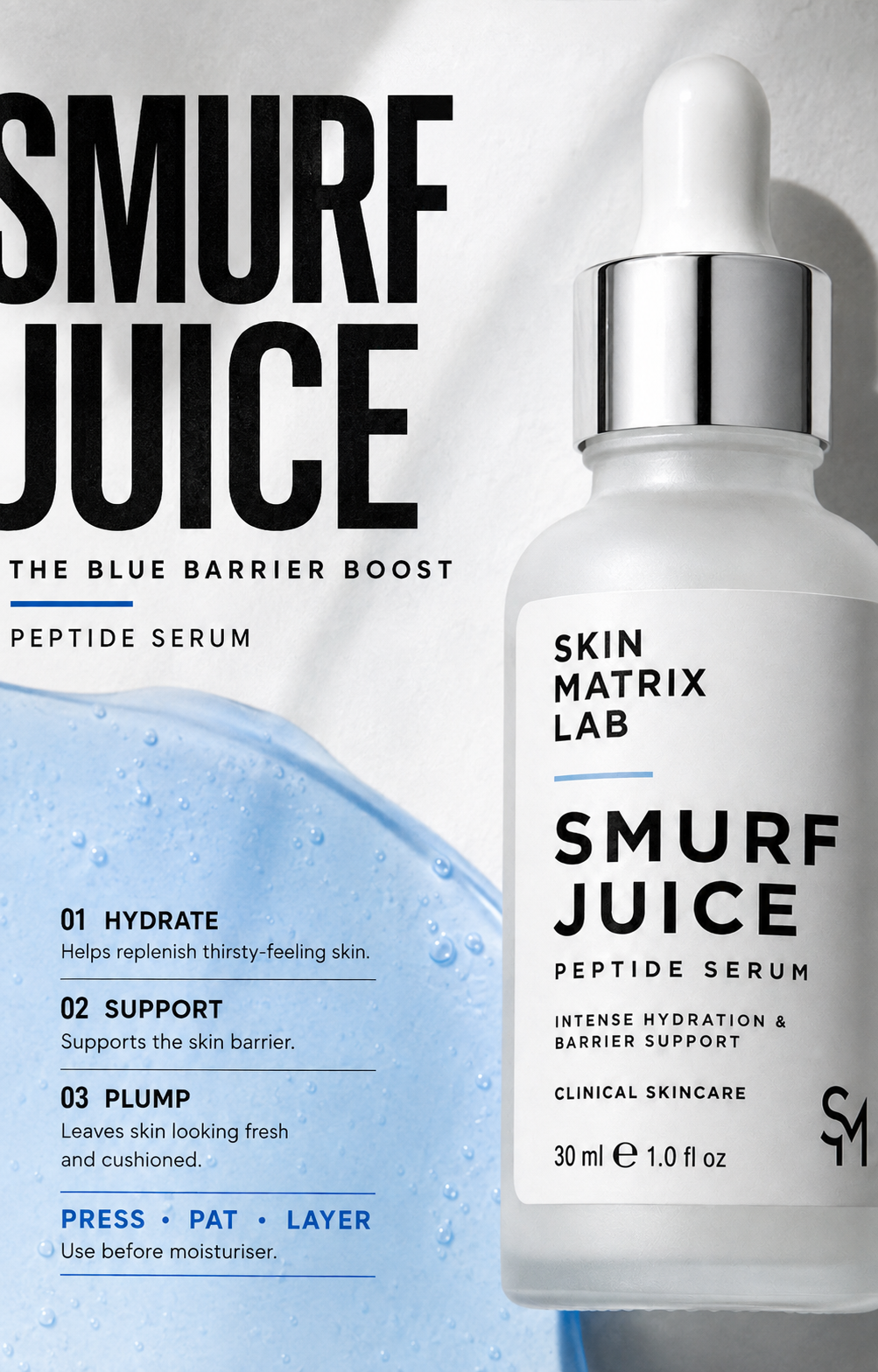 SMURF JUICE — GHK-Cu Copper Peptide Concentrate for Firmer Skin