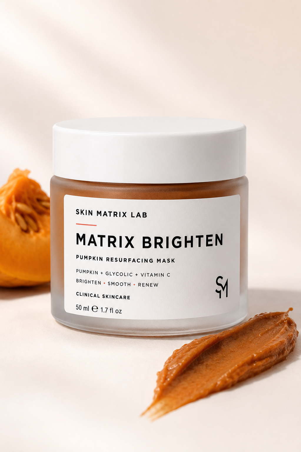 MATRIX BRIGHTEN - Pumpkin, Glycolic Acid and Vitamin C - Brighten, Smooth & Renew - 50ml